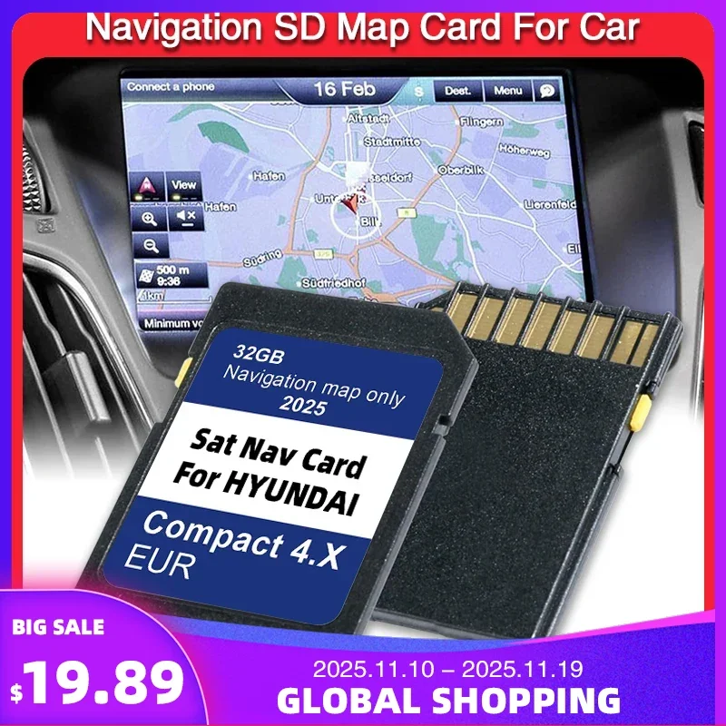 

Compact 4.X Navigation GEN4 SD Card for Hyundai H350/i40/i40 VF IA/i40 VF SD/i40 VF SD IA Car Update Europe Turkey Maps Sat Nav