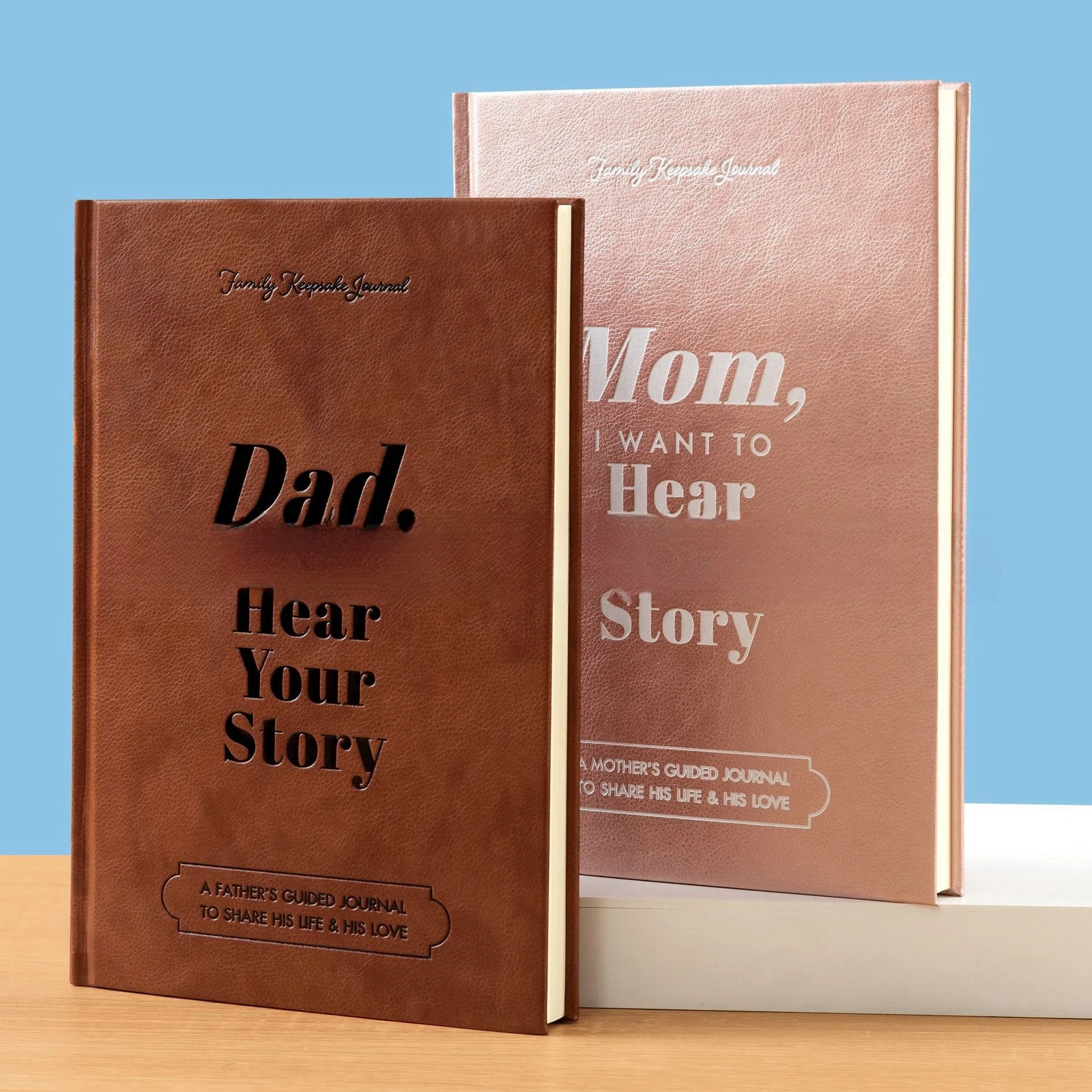 Mom, I Want To Hear Your Story Dad Mom Leather Memory Books A Father'S Guided Journal To Share His Life Memory Books