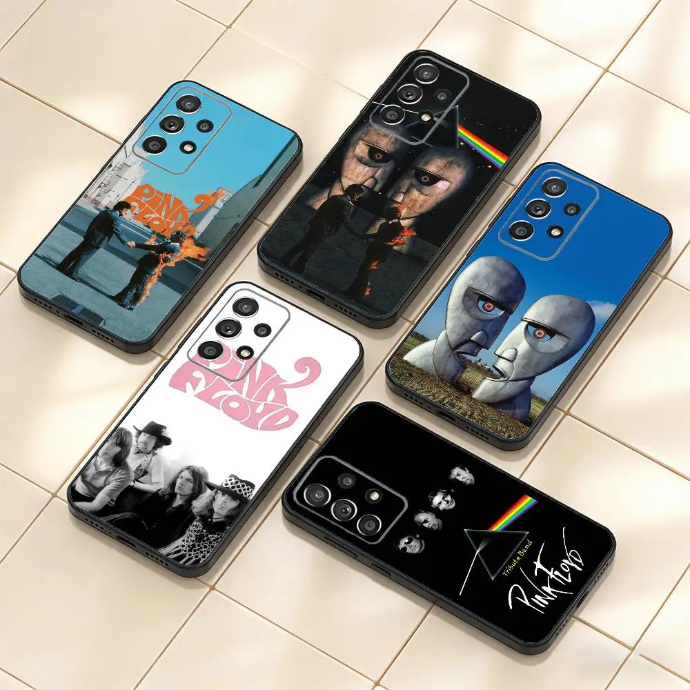 

P-Pink Band F-Floyd Phone Case For Samsung S25,S24,S21,S22,S23,S30,Ultra,S20,Plus,Fe,Note,10,9,5G Black Cover