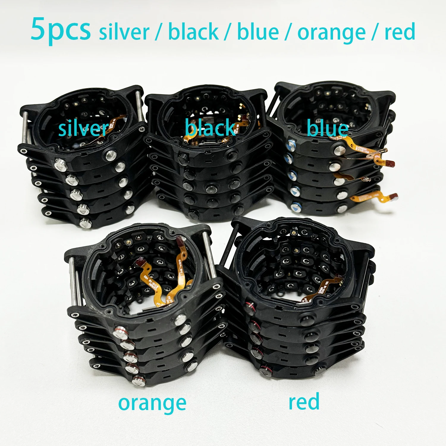 5pcs Switch Button Frame Compatible With GARMIN Fenix 5 Middle Frame With Rod External Frame Replacement of Famaged Lugs Part