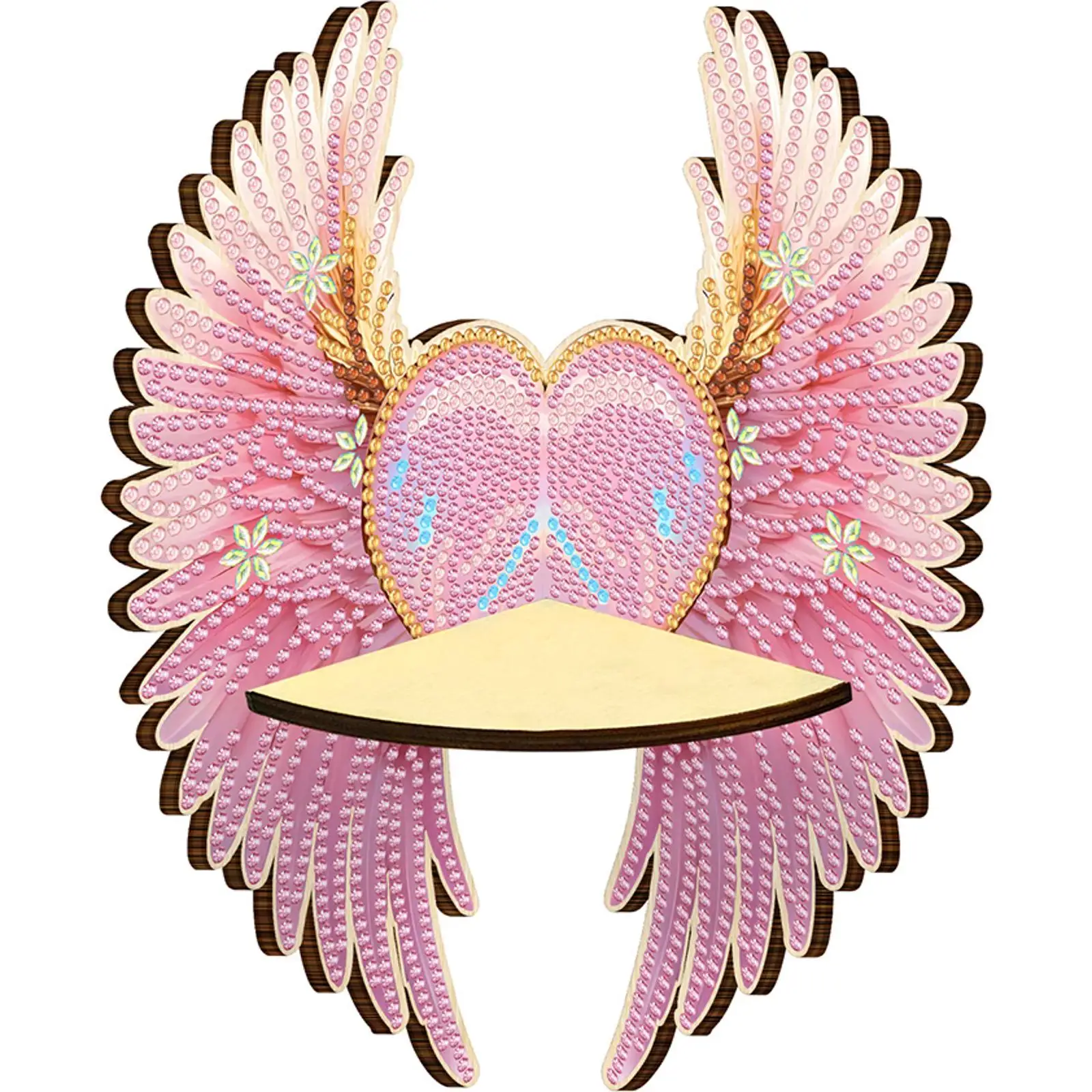 

Angel Wings 5D DIY Diamond Painting Art Corner Shelf for Kitchen Bedroom Decor