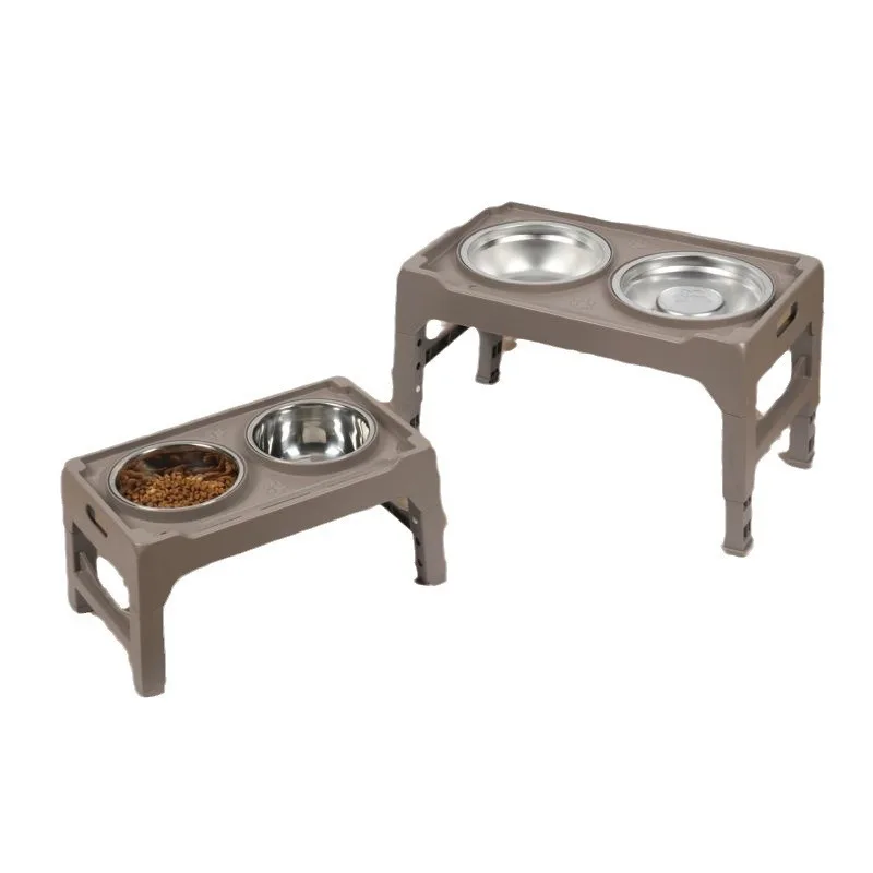 

Защита шеи для домашних животных, двойная миска, может поднять обеденный стол, золотистая шерсть, пробуждение, большая миска для кормления собак, миска для риса, кошка