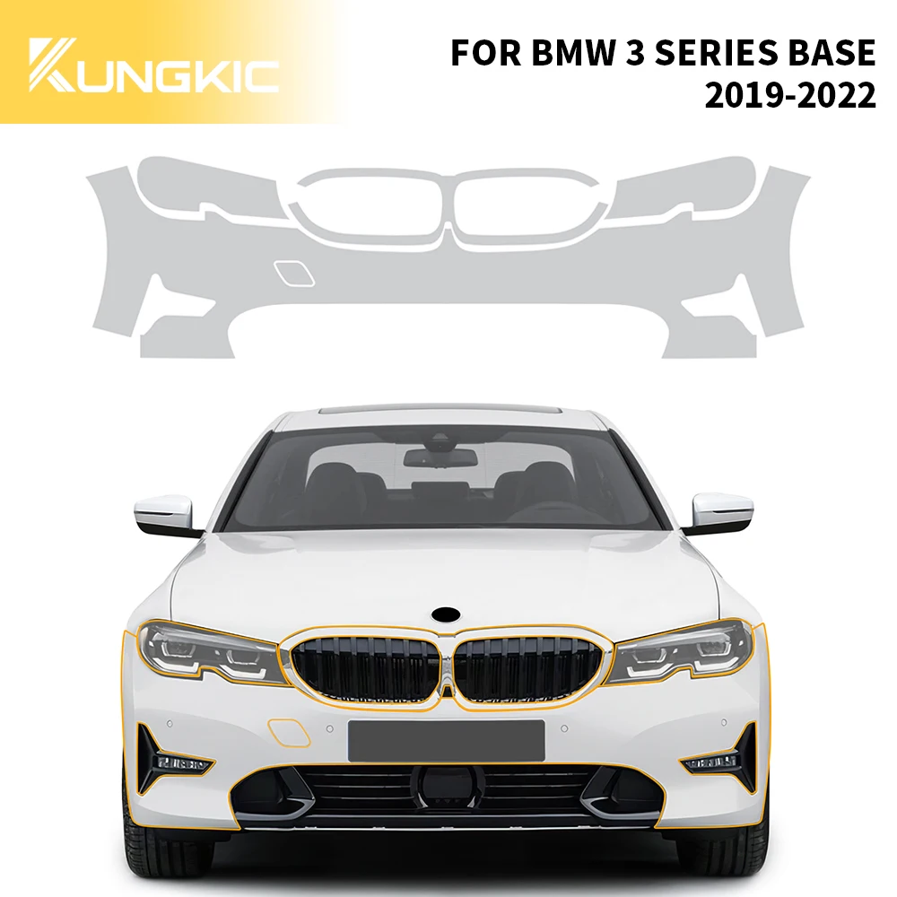 for BMW 3 Series BASE 2019-2022 Car Exterior PPF Paint Protection Anti-Scratch Film Transpare Tpu Transparent Protective Film