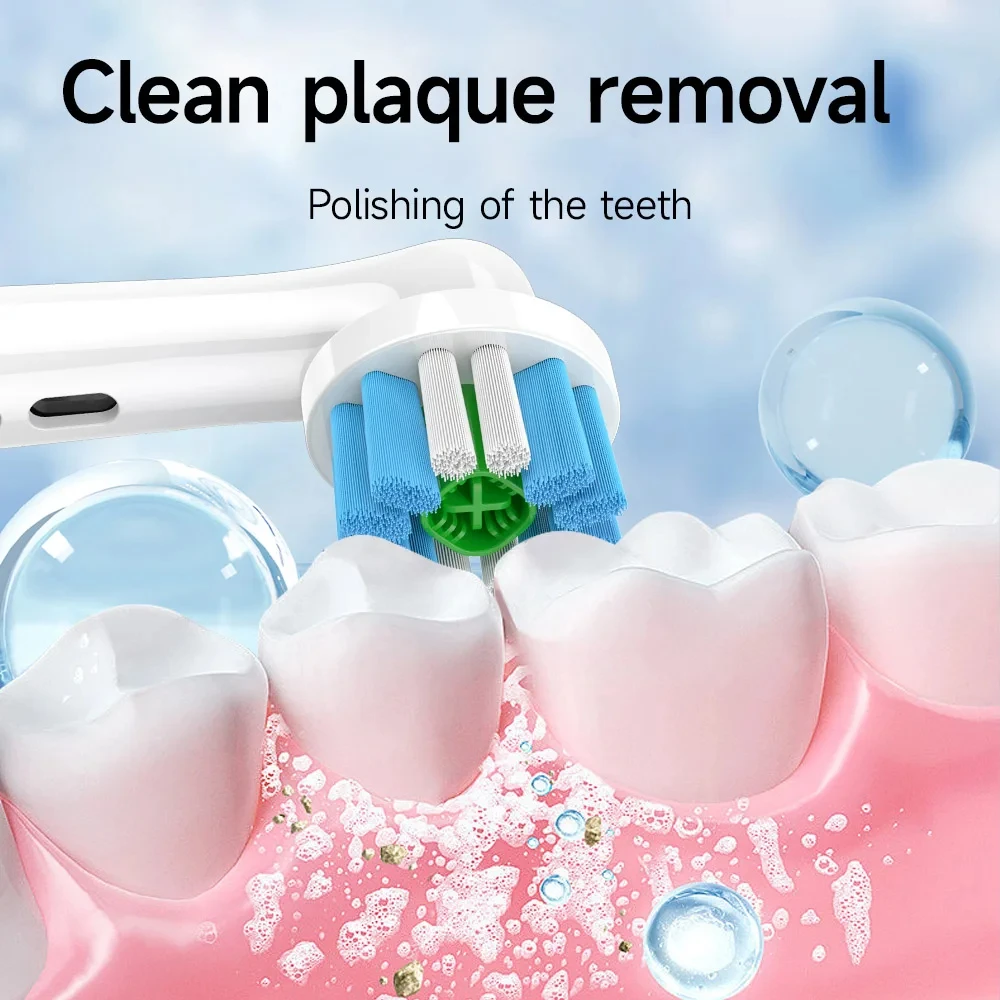 Replacement Toothbrush Heads For  Precision Clean Toothbrush Replacement Brush Heads