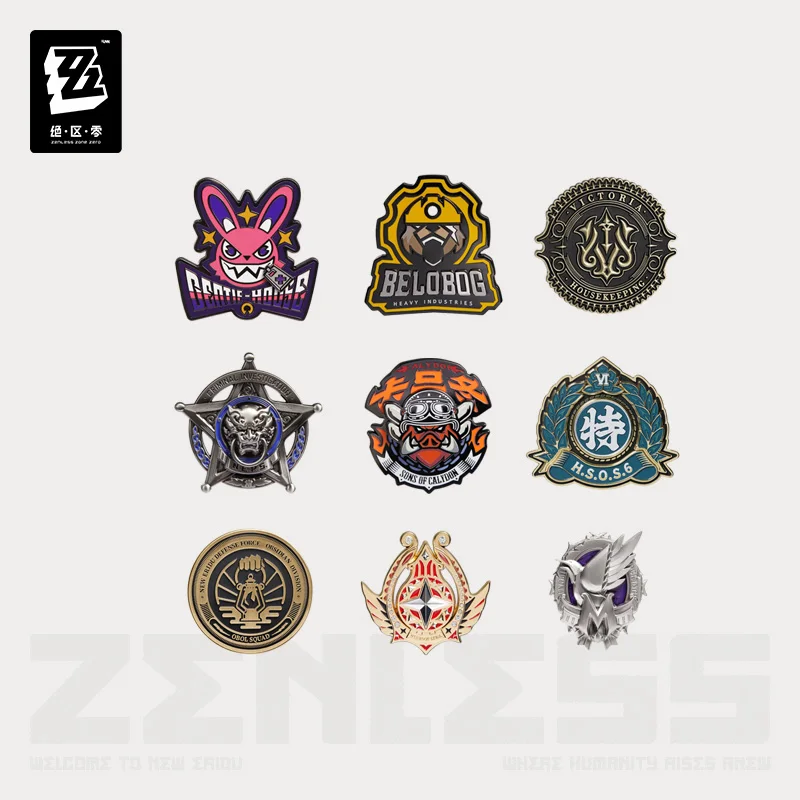 

Sunsyea Zenless Zone Zero Official Merch miHoYo Original Camp Series Metal Badge