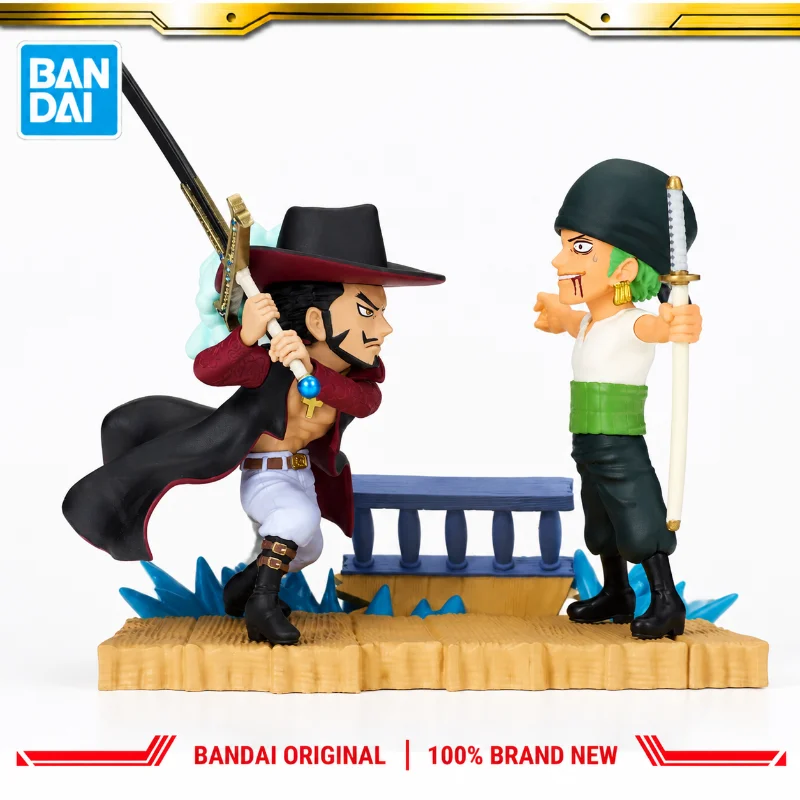

In Stock Bandai Original Banpresto One Piece Mihawk Zoro Action Figure Model Doll Brand New Boxed Anime Characters Toys Model