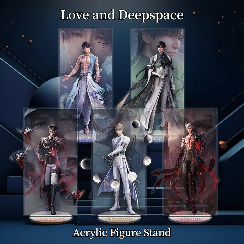 

Любовь и глубокий космический персонаж аниме Standee Sylus Rafayel Zayne Xavier Caleb Цветной полупрозрачный стоячий орнамент