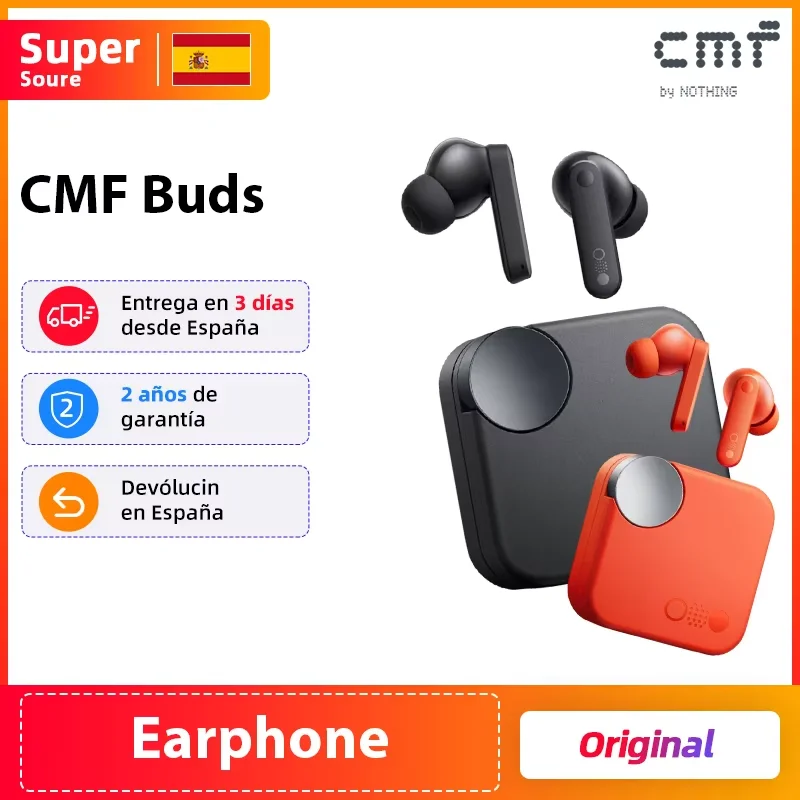 Global Verison  CMF by Nothing Buds 42dB Active Noise Cancellation ANC with Transparency Mode IP54 Ultra Bass Technology 2.0