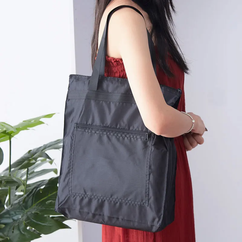 

Foldable Shopping Bag Eco-Friendly Reusable Portable Shoulder Handbag Travel Grocery Bags Supermarket Shop Bags