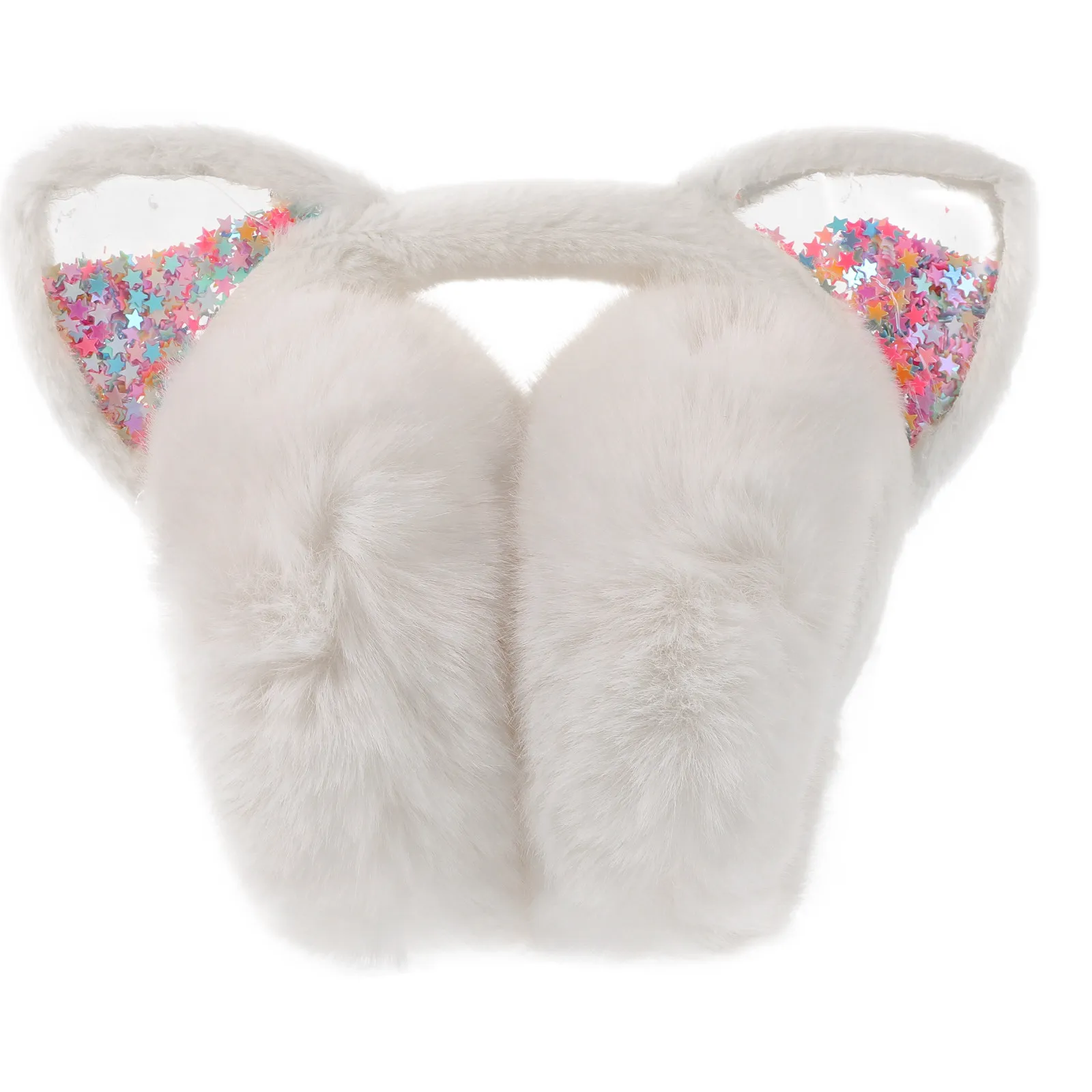 Child Winter Ear Muffs High Durability Acrylic Build Soft Lined for Insulation Foldable Portable Ear Warmers for Skiing Travel