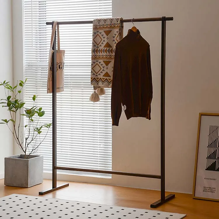 Modern Hotel Bedroom Non slip Multifunctional Removable Storage Hangers Portable Wooden Foading Free Standing Hat Coat Rack