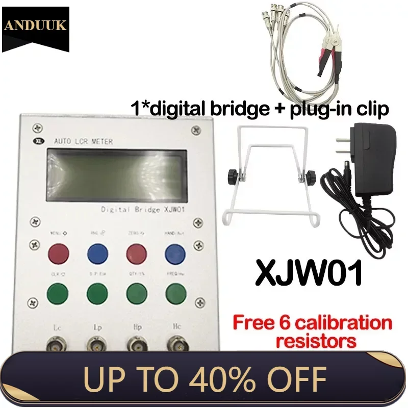 

XJW01 digital bridge 0.3% LCR tester resistance inductance capacitance ESR meter finished product,Free shipping in some areas.