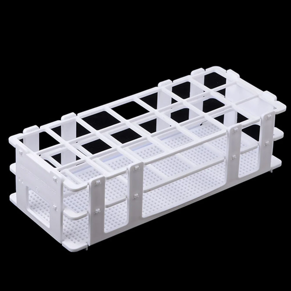

Test Tube Rack Lab Chemistry Laboratory Detachable Holder White Table for