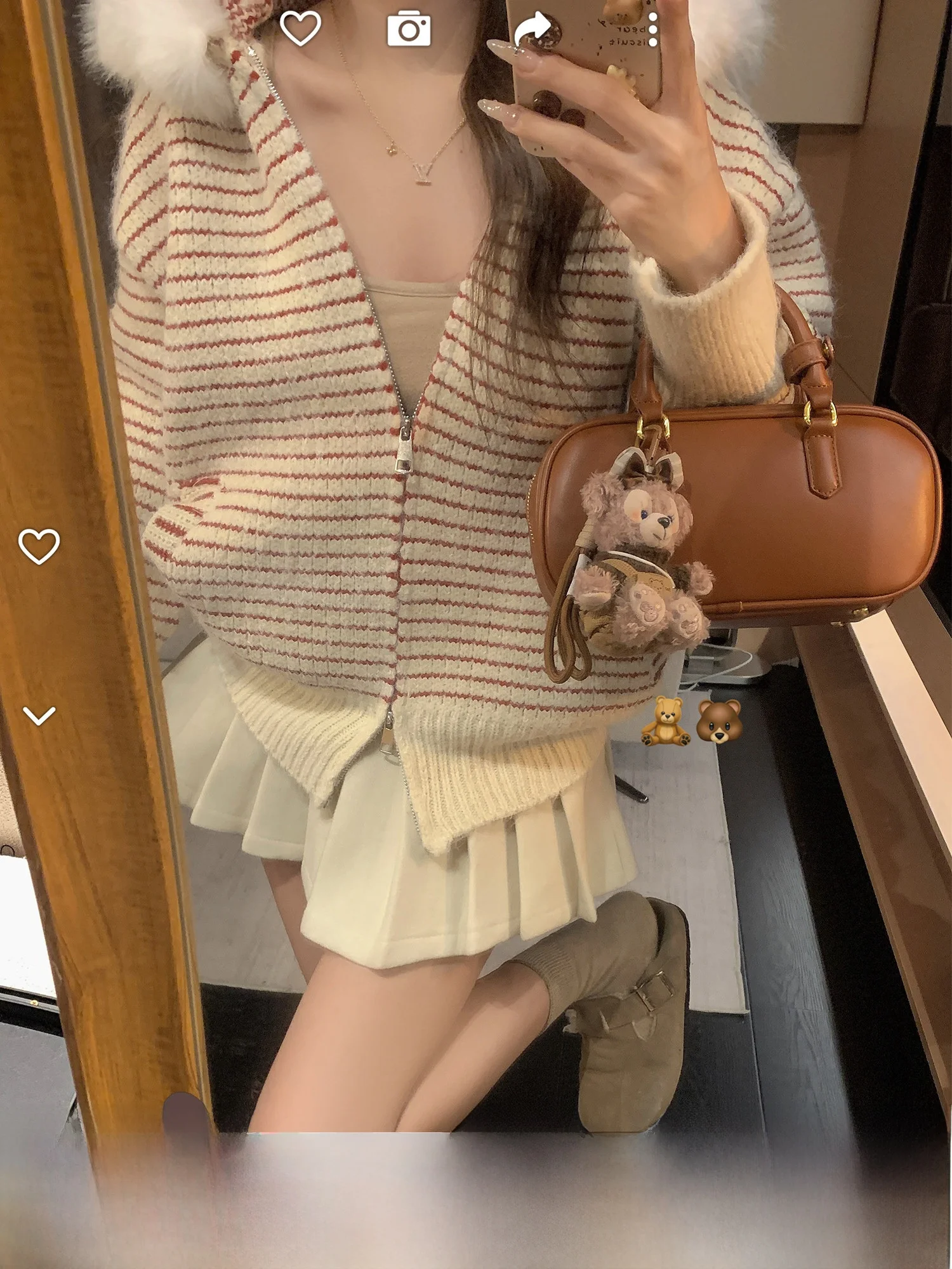 

DDXZ Ретро Ленивый Полосатый Свитер с Капюшоном Jaet Faion Свободный Теплый Вязаный Открытый Кардиган на Молнии Женский Повседневный Длинный Sl...