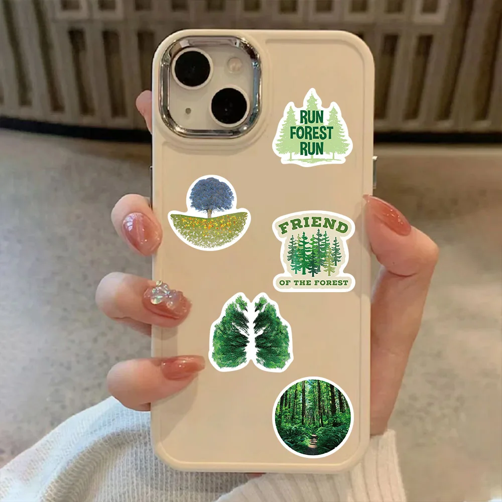 50 pçs floresta graffiti adesivos telefone scrapbooking papelaria caixa de armazenamento guitarra skate copo água adesivos decorativos