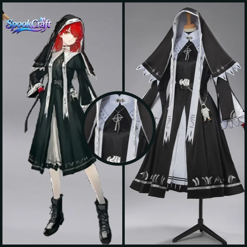 Anime Cosplay Nun - Disfraz de Cosplay de Arknights Exusiai