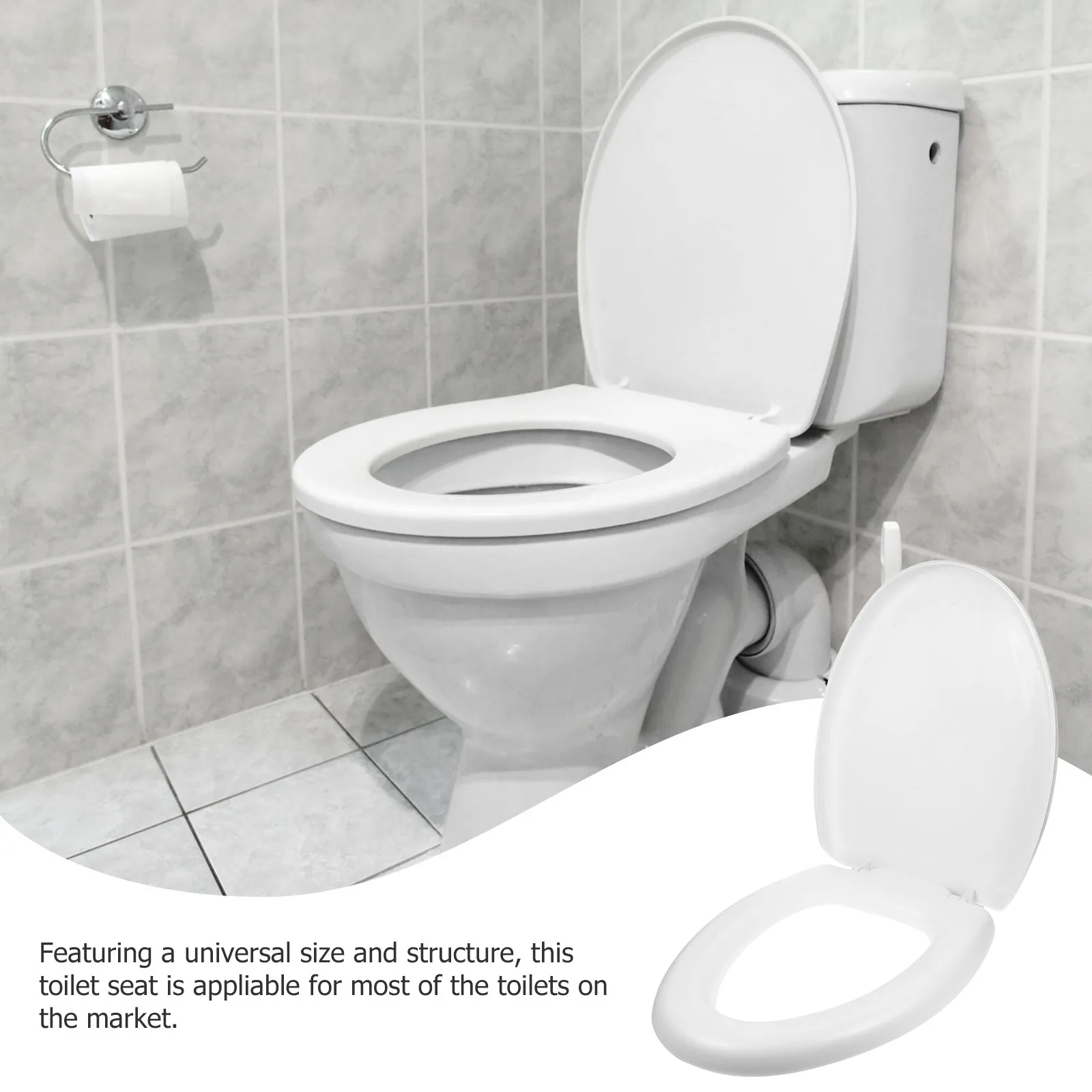 

Thickened Soft Toilet Seat Eva and Plastic Material Universal Design for Standard Toilets Easy to Clean Anti Yellowing Sturdy