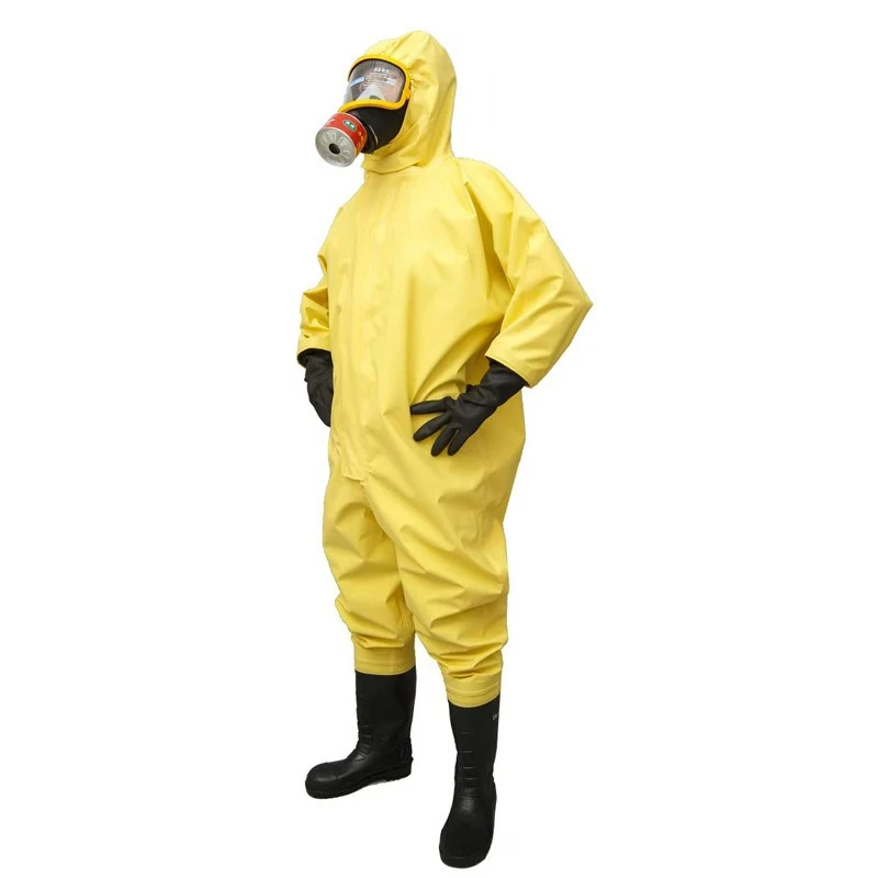 chemical protective clothing Secondary liquid anti-virus one-piece acid and alkali resistant light chemical protective clothing