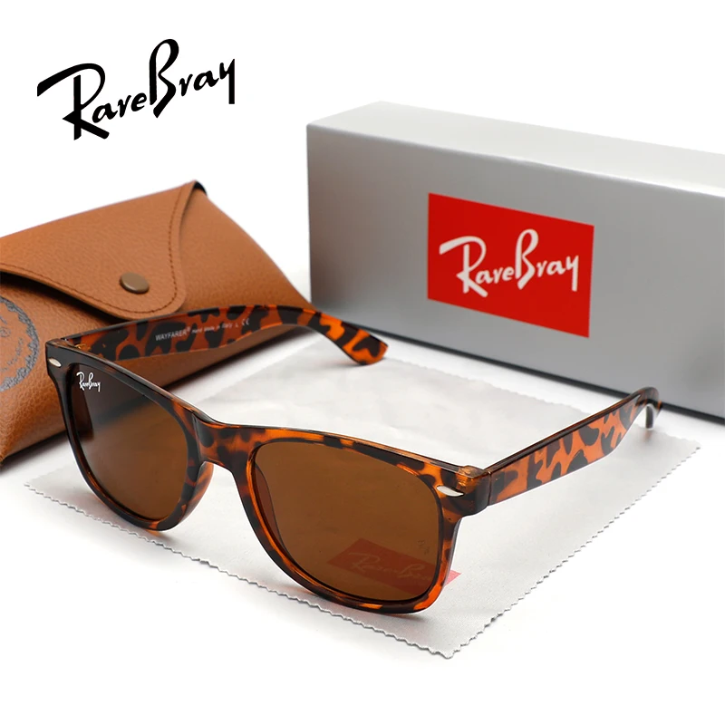 نظارات شمسية كلاسيكية للاستخدام الخارجي من RareBray للرجال والنساء مستقطبة UV400 بإطار مربع عتيق نظارات عصرية مضادة للوهج للقيادة #3