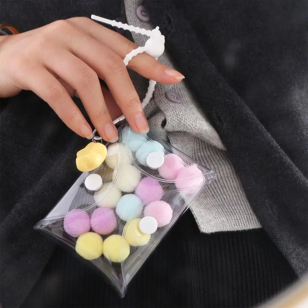 Star Keychain Badge Storage Bags Protective Sleeve Anime Idol Card Display Bag Mini PVC Card Storage Case Small Photo