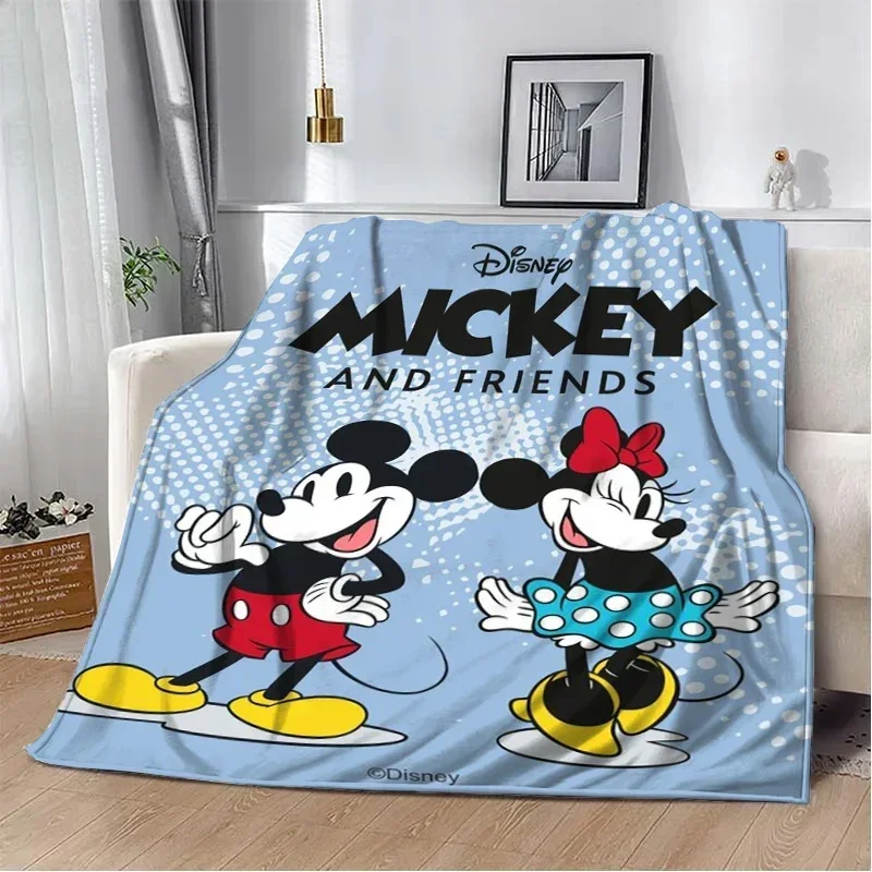 

New Mickey Minnie Love Throw Blanket Sofa Warm Softs Cute Nap Blankets for Bed Living Room Bedroom Home Travel Picnic Child Gift
