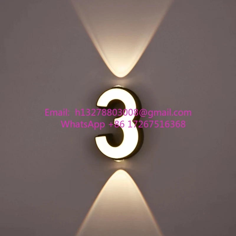 LED في الهواء الطلق مقاوم للماء الجدار الخفيفة توقيع فندق مخزن شرفة فندق المنزل شعار الخط غسل الجدار المشهد الضوء الرقمي