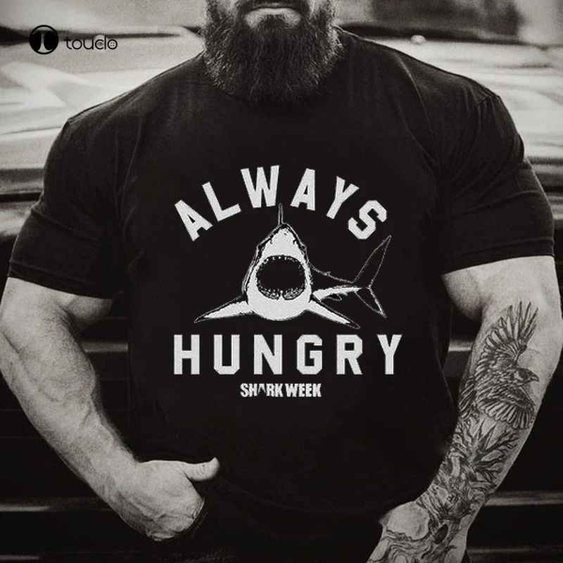 Shark Always Hungry  T Shirt Tee Shirt Custom aldult Teen unisex digital printing Tee shirt fashion funny new unisex