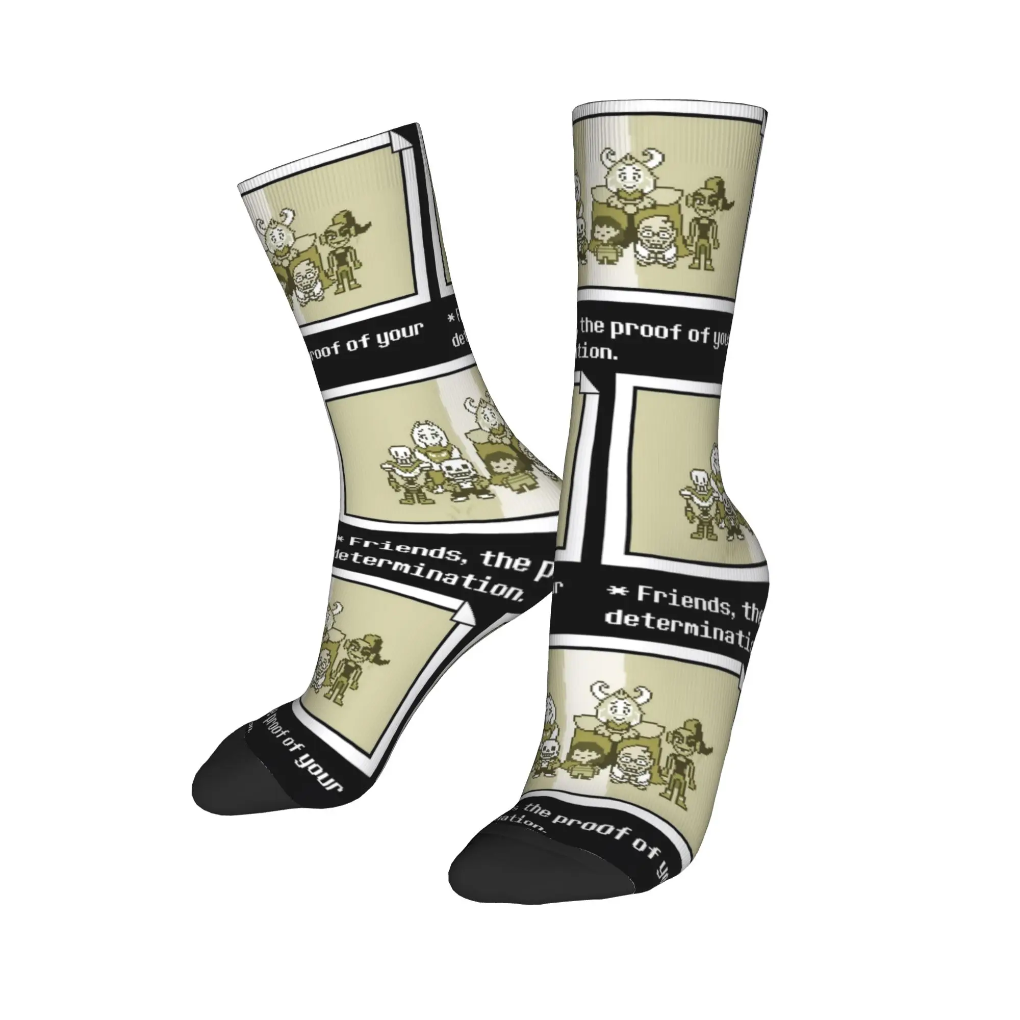 Undertale Frisk Toby Fox Socks Men's Women's Polyester Fashion Socks Harajuku Spring Summer Autumn Winter Middle Tube Socks Gift
