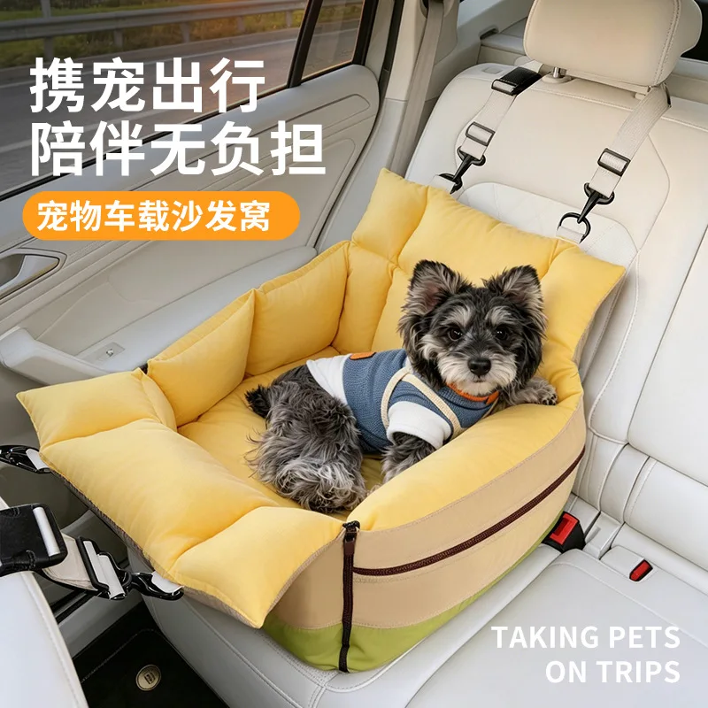 waterproof-pet-car-carrierdetachable-washable-dog-nest-with-safety-bucklehandheld-cushion-fit-small-medium-dogsfor-home-car