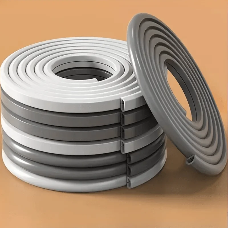 Self-Adhesive PVC Cable Protector Roll Gray Flexible Design for Wire Safety Prevents Pets from Biting Ideal for Home Use