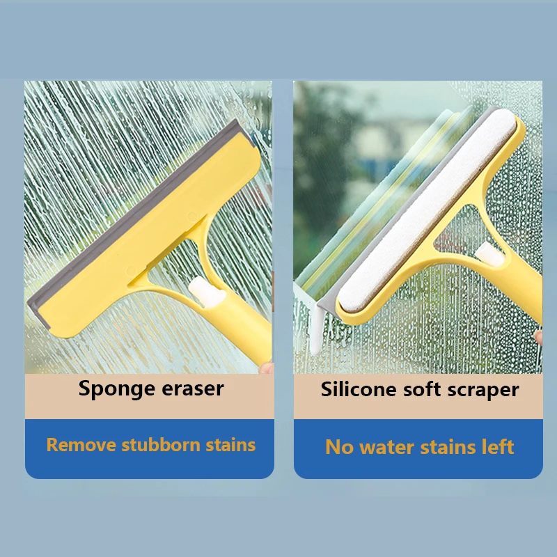 3 In 1 Glass Cleaning with Spray Bottle Wipe Shower Screen Window Tool Multi-Purpose Car Windshield Cleaner Washing Accessories