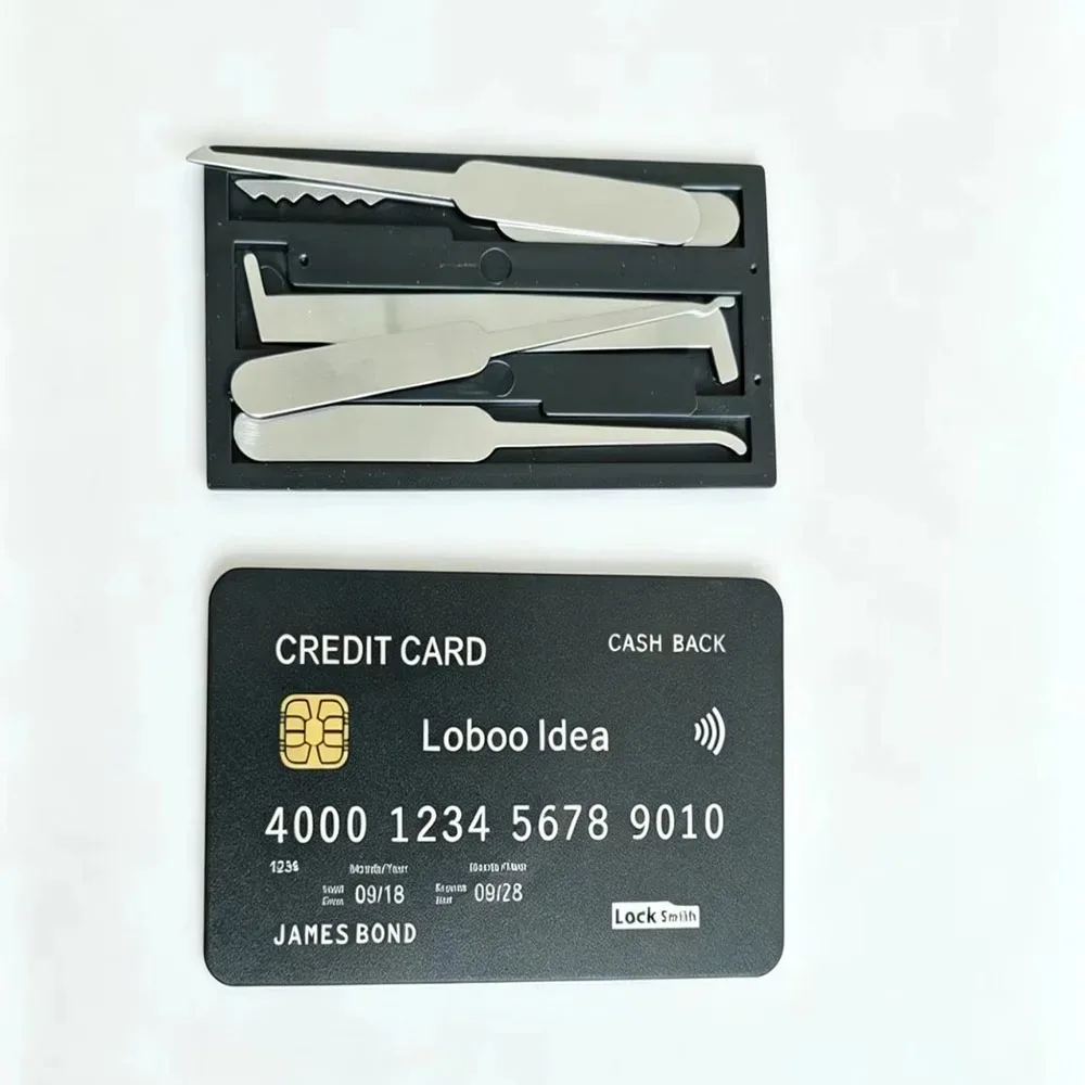 2026 Classic Portable Card Tool Box Upgrade and Thicken Hand Tool Essential for Locksmith Enthusiasts Lockpicking Lock Decoder