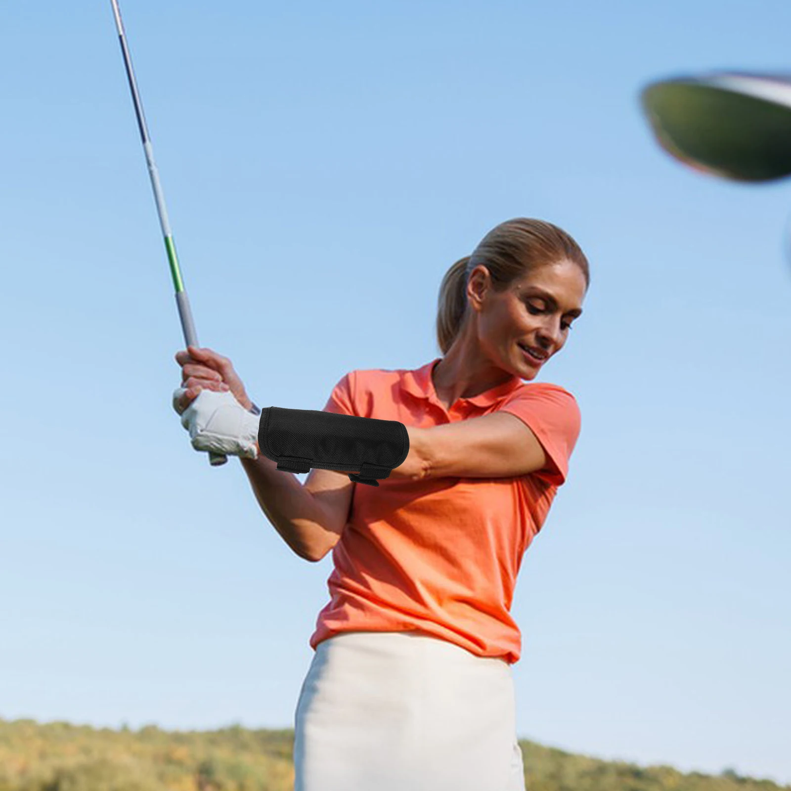 

Adjustable Golf Swing Trainer Wrist Support Arm Band Brace Tool for Beginners Posture Correction Lightweight Portable Nylon