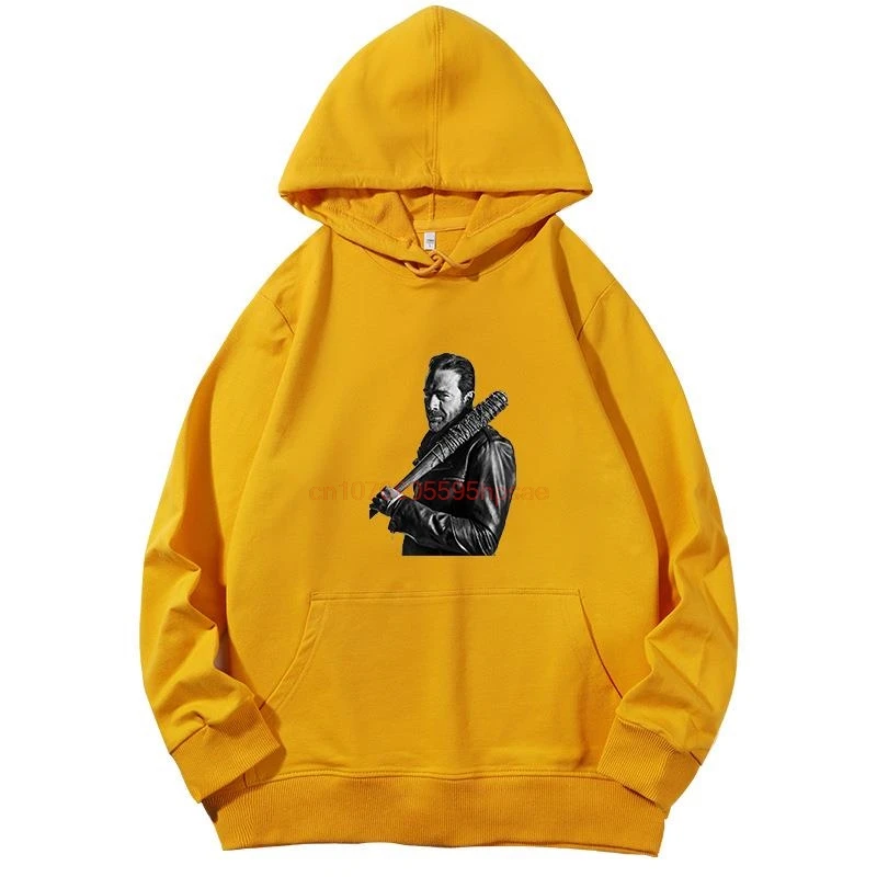 Winter Coming The Walking Dead Negan Graphic Hooded Sweatshirts Cotton Spring Autumn Essentials Hoodie Streetwear Hooded Shirt