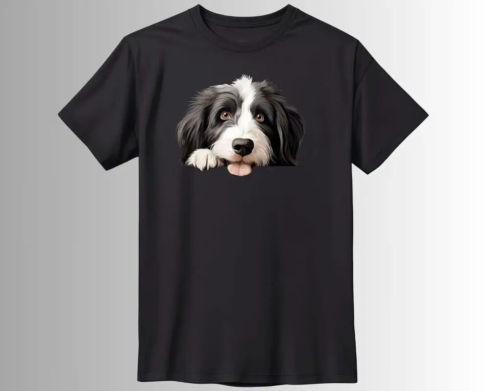 Bearded Collie Hunde T-Shirt Anime Graphic T-shirts For Men Clothing Women Tees High Quality 100%Cotton Short Sleeve