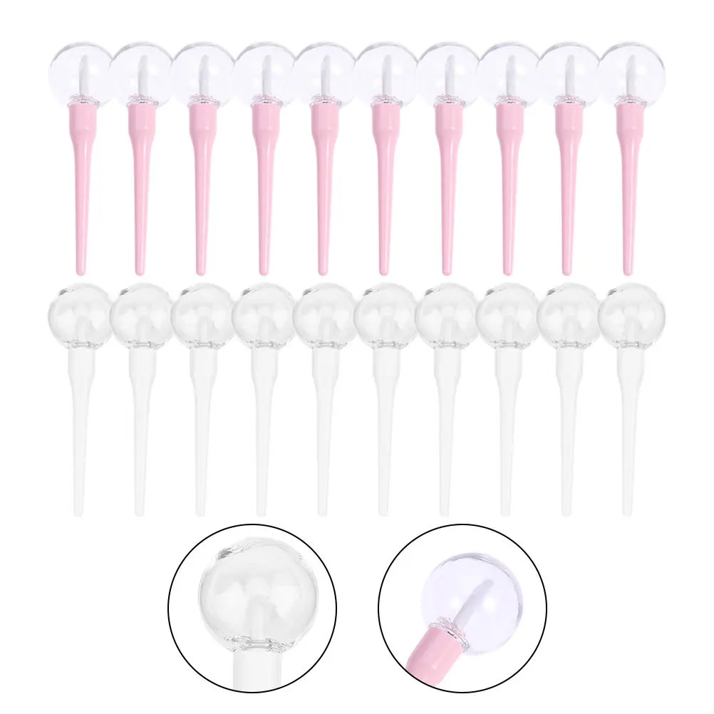 

20pcs 8Ml Empty Lip Gloss Tubes Pink White Portable Diy Lip Oil Container Small Organizer Travel Makeup Case