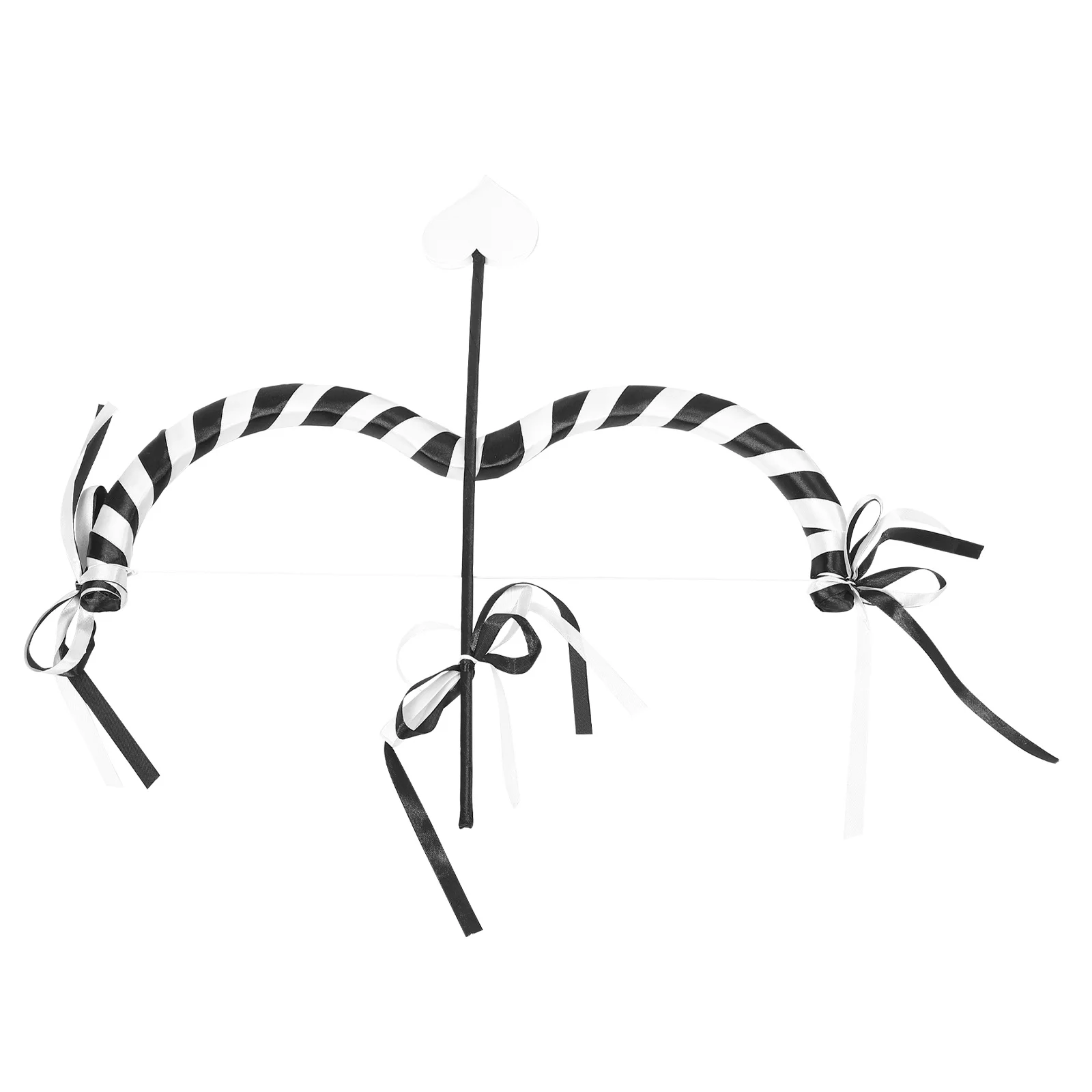 1 Zestaw Akcesoriów Strzała Kupidyna Romantyczny Zestaw Łuk i Strzały na Walentynki Dekoracja na Imprezę Kostiumową Prezent dla Dzieci Unikalny Rekwizyt do Zdjęć