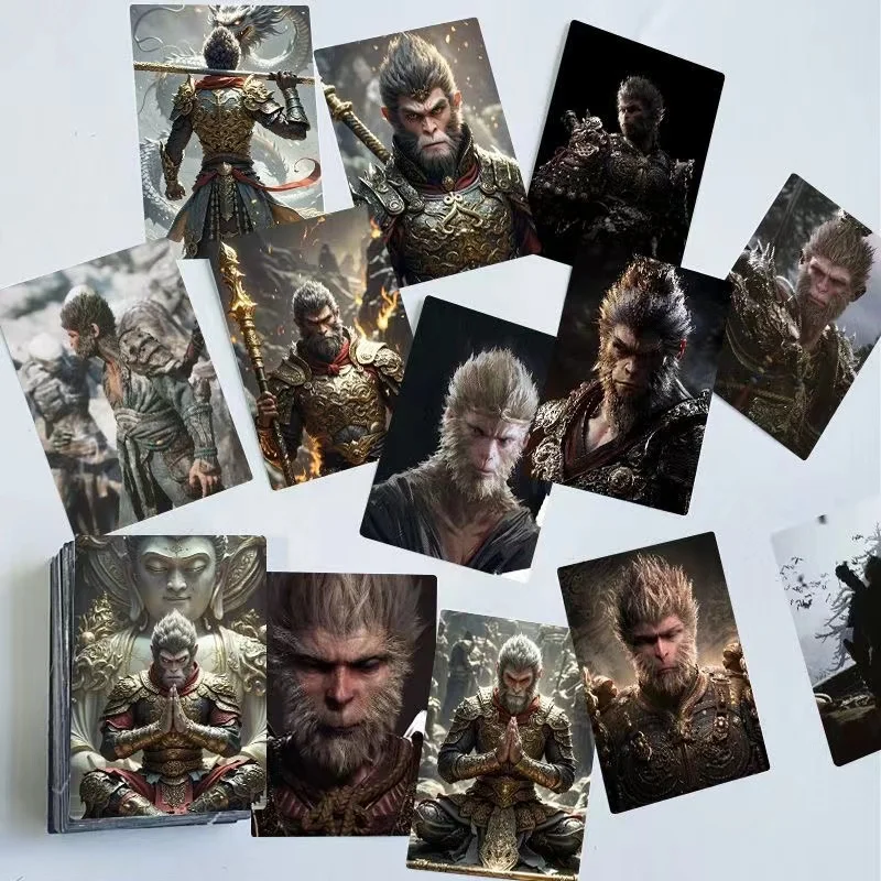 Myth Black Wukong Card 64pcs per 1set  sticker toy gift collection toys forDecorations, birthday gifts, Christmas toys