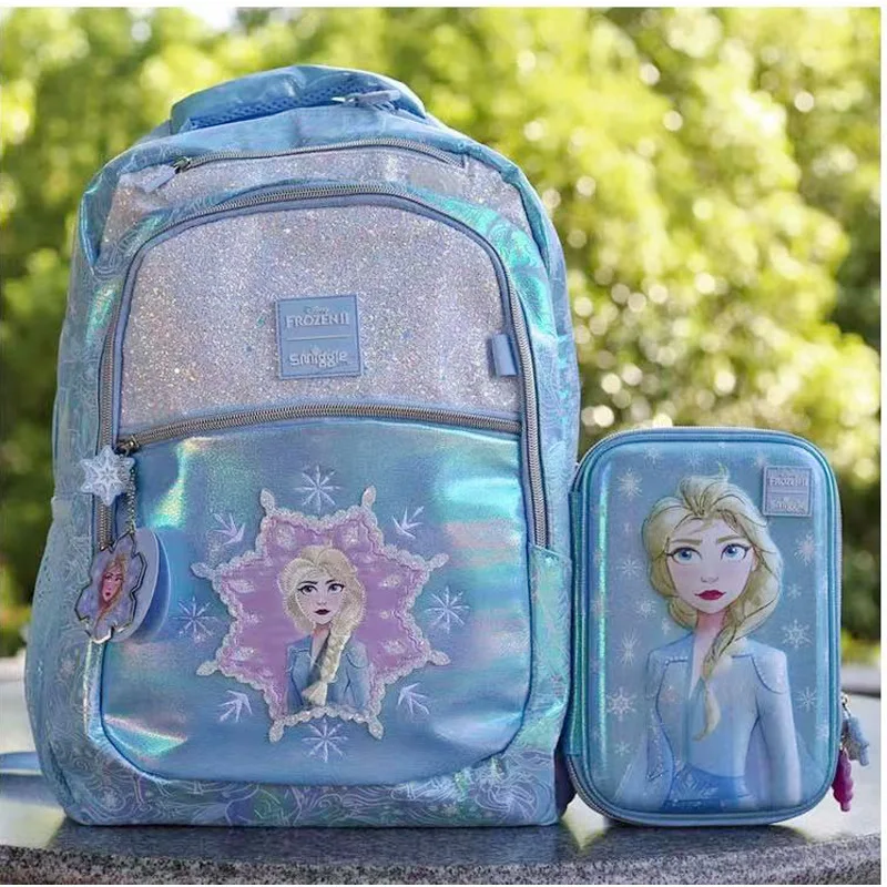 

New Sale Australian Smilgle Backpack Snow Queen Elementary School Student Leisure Bag Girl Backpack Children'S School Start Gift
