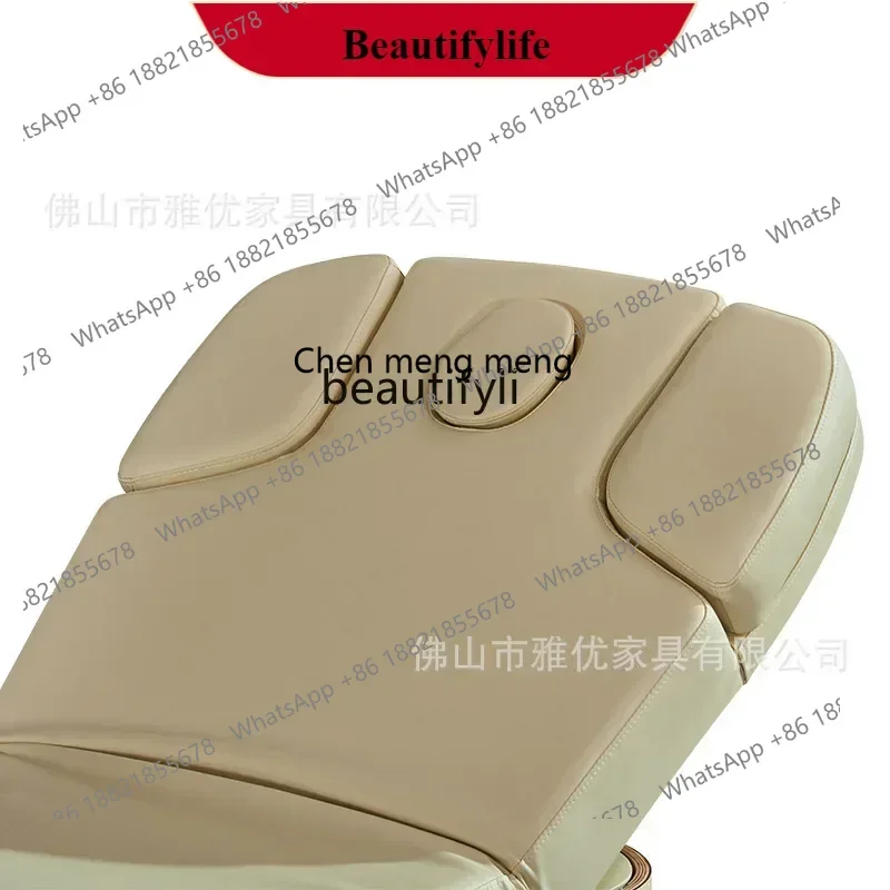 

G153 Electric Beauty Bed High-End Beauty Salon Spa with Memory Function Massage Couch Wooden Base