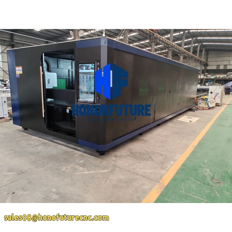 Fiber Laser Cutting Machine for Metal Sheet Lazer Cutter 1500w 6kw Aluminum Cutter Design of Fully Enclosed Protective Structure