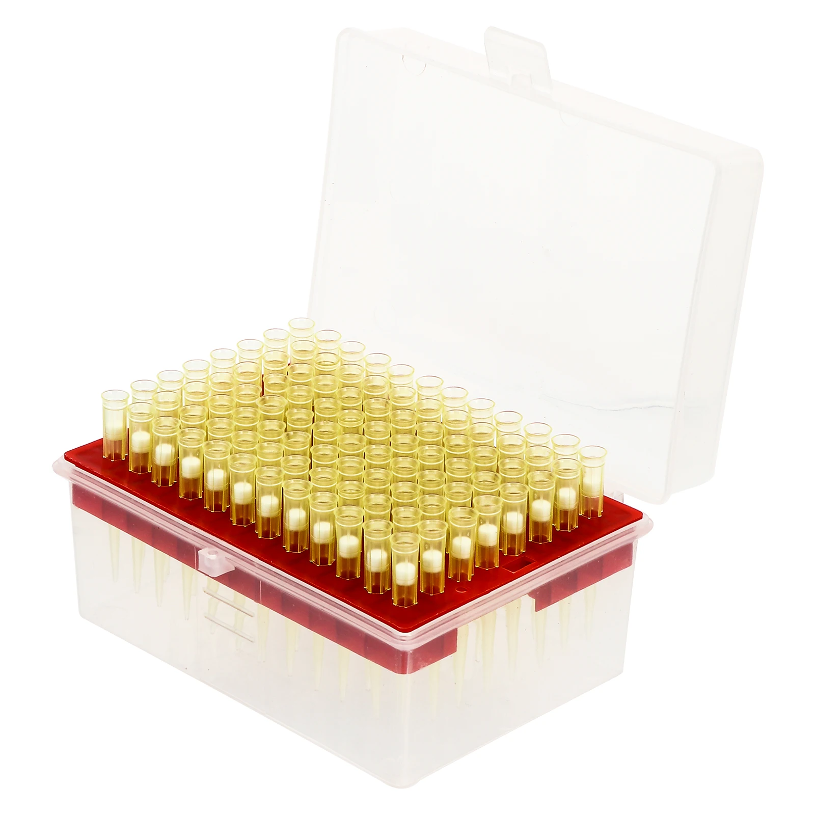 

100Pcs Disposable Lengthened Filter Pipette Tips Plastic High Transparency Laboratory Small Volume Liquid Transfer Accessories