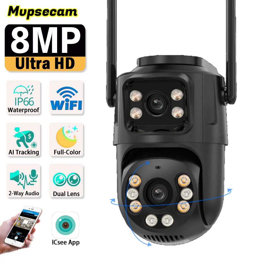 4k-8mp-ptz-wifi-camera-dual-lens-dual-screen-outdoor-security-protection-auto-tracking-p2p-cctv-surveillance-ip-camera-icsee