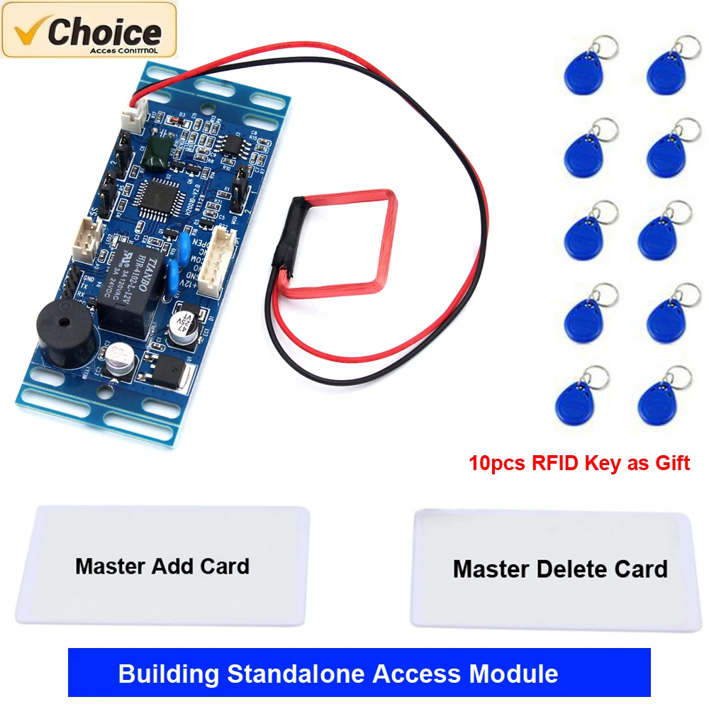 

CE/FCC Certified Dual-Band RFID System (EM/MF) 2500-User Capacity, Embedded Access Controller Board with RS485/Wiegand for home