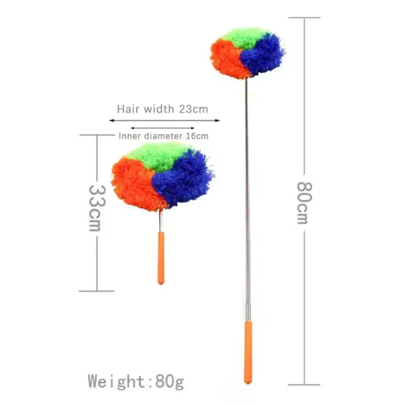 Ceiling Fan Cleaner Duster With Extension Pole Dust Removal Brush Removable Ceiling And Fan Duster Ceiling Fan Cleaning Tool - view 3