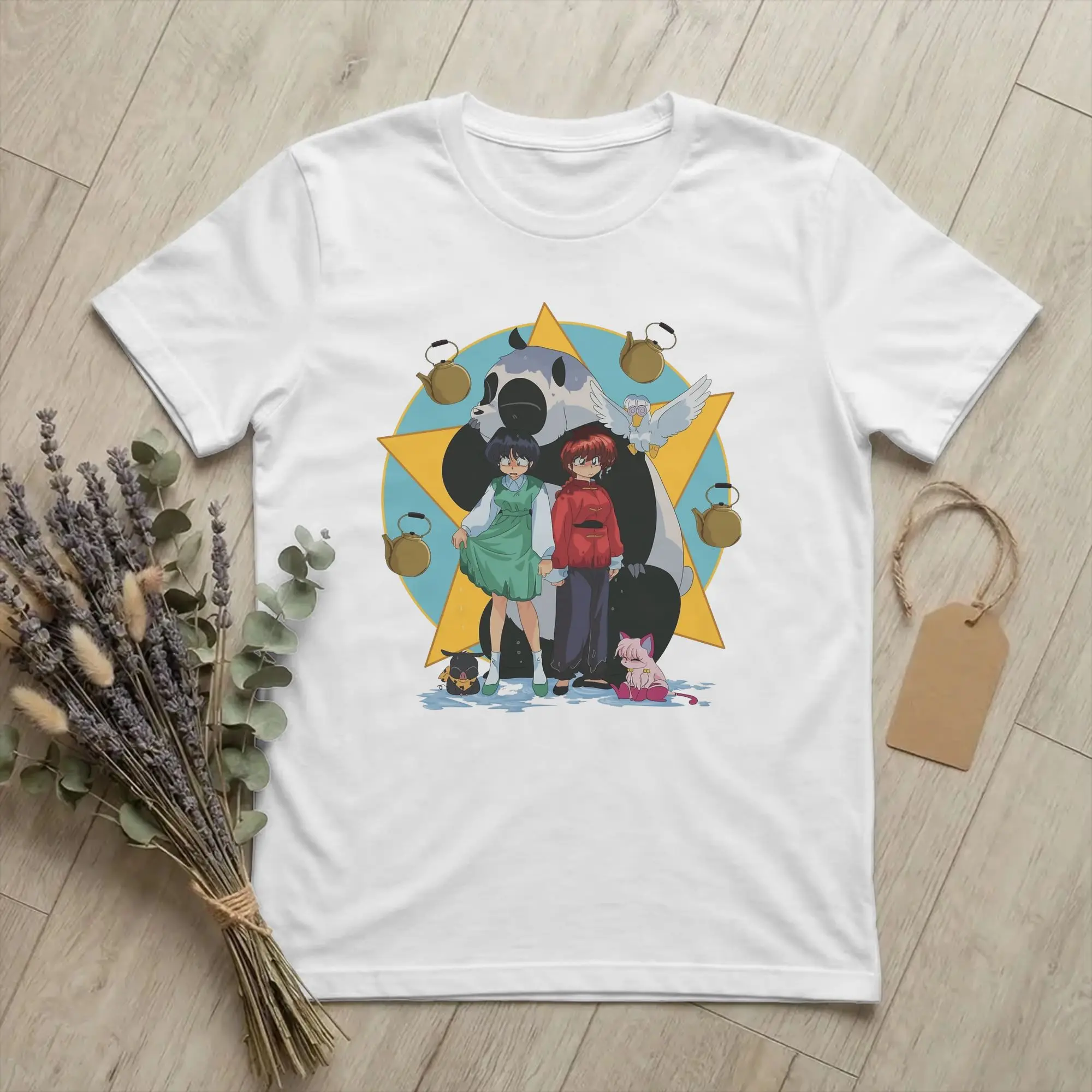 Ranmas Transformation Tshirt For Men Women Cotton Clothes Retro  Round Neck Short Sleeve