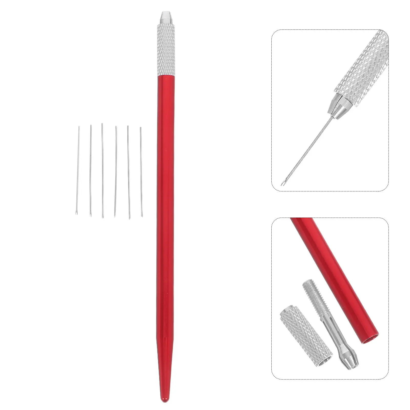 

1Set Hair Rooting Accessories Kit 0.6mm Finetip Needles DIY Rerooting Tool Hair Replacement Supplies Rooting Tool for