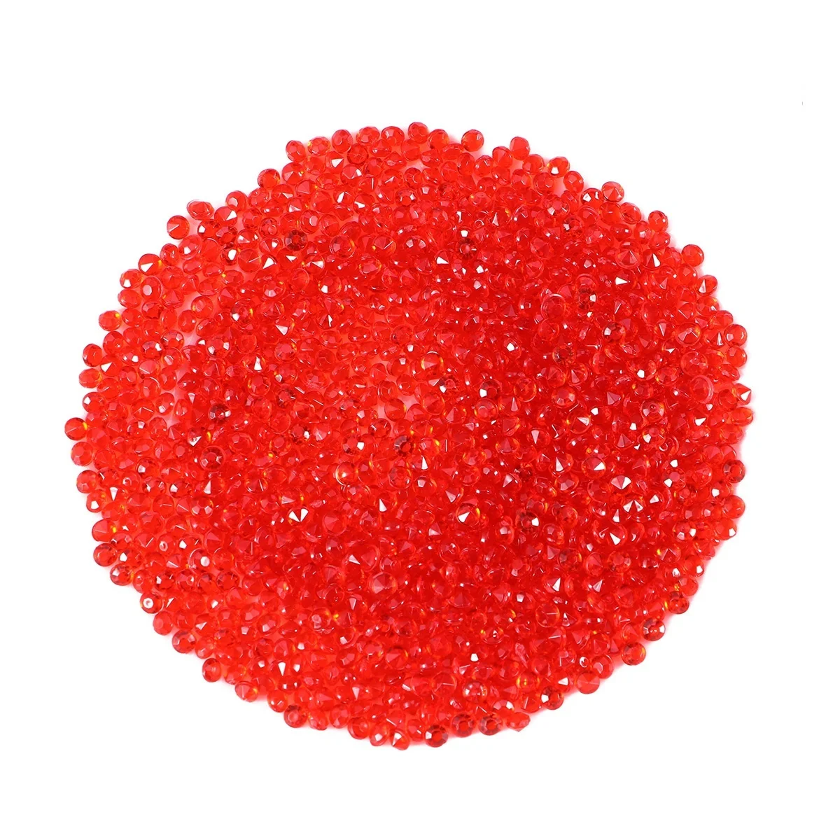 

1000pcs 3Mm Acrylic Rhinestone Red Craft Crystal For Diy Nail Art Phone Case Wedding Party Banquet Celebration Vase Filler Tips