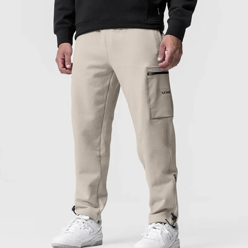 남성용 캐주얼 카고 바지, 스포츠 조거, 빅 포켓 바지, 체육관 피트니스, 야외 보디빌딩, 러닝 운동, 스웨트 팬츠, 트랙팬츠 