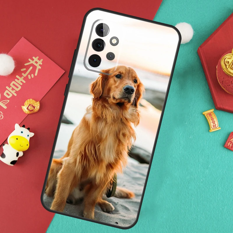 Golden Retriever Dog Case For Samsung Galaxy A34 A54 A14 A15 A25 A35 A55 A53 A33 A13 A52 A32 A12 A51 A71 Cover